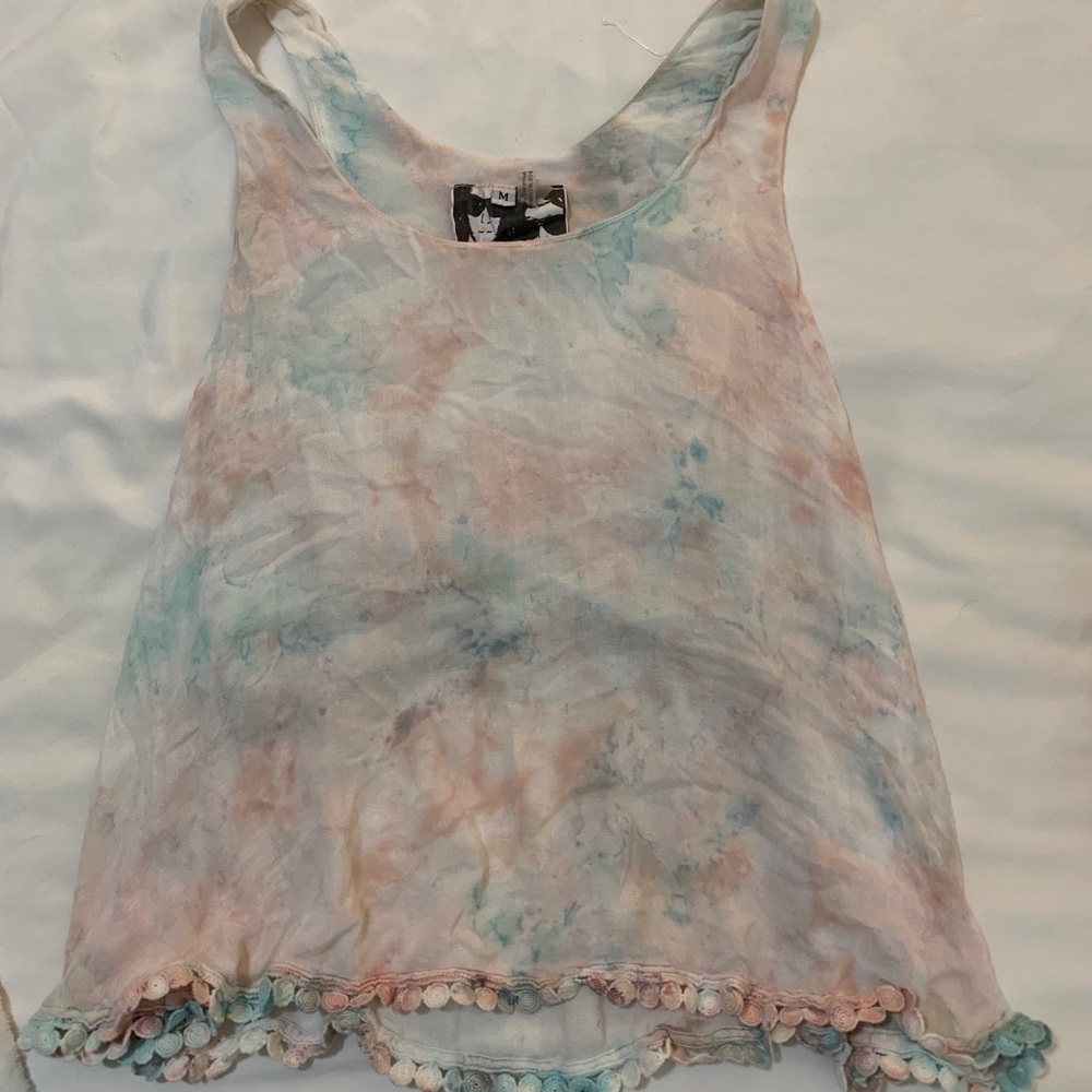 Tie die tank top